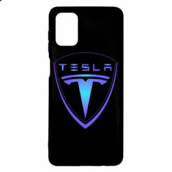Чехол для Samsung M51 Tesla logo gradient - PrintSalon