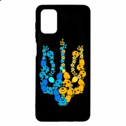 Чехол для Samsung M51 Тризуб цветы Украина
