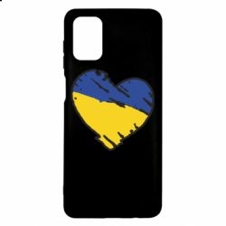 Чехол для Samsung M51 Украина сердце с царапинами - PrintSalon