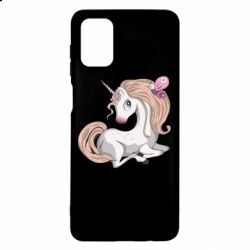 Чехол для Samsung M51 Unicorn with bow tie - PrintSalon