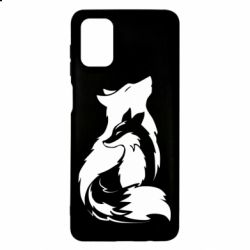 Чехол для Samsung M51 Wolf And Fox-PrintSalon Чехол для Samsung M51 Wolf And Fox