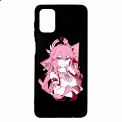 Чехол для Samsung M51 Yae Miko portrait - PrintSalon