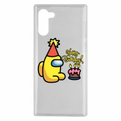 Чохол для Samsung Note 10 Among Us Happy Birthday - PrintSalon
