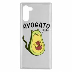 Чехол для Samsung Note 10 Avogato Cat - PrintSalon