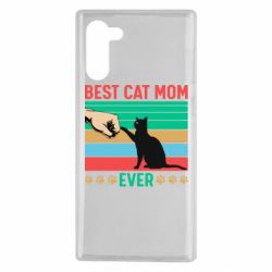 Чехол для Samsung Note 10 Best cat mom ever - PrintSalon
