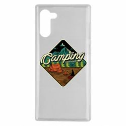 Чехол для Samsung Note 10 Camping and forest - PrintSalon