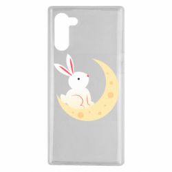 Чехол для Samsung Note 10 Cute rabbit on the moon - PrintSalon