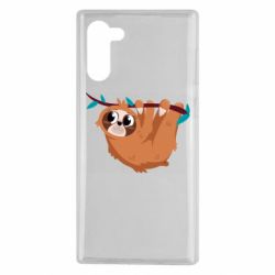 Чехол для Samsung Note 10 Cute sloth - PrintSalon