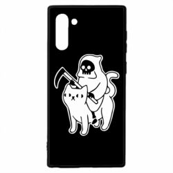 Чохол для Samsung Note 10 Death and cat - PrintSalon