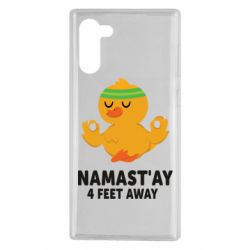 Чехол для Samsung Note 10 Duck Namast'ay Away - PrintSalon