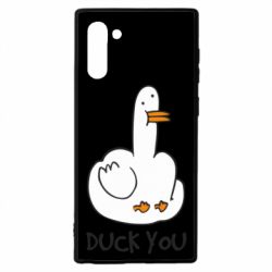 Чехол для Samsung Note 10 Duck you - PrintSalon