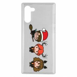 Чохол для Samsung Note 10 Гаррі Поттер та друзі новорічні - PrintSalon