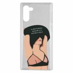 Чехол для Samsung Note 10 Gentleman Is Simply A Patient Wolf - PrintSalon