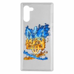 Чехол для Samsung Note 10 Горящий гербу Украины - PrintSalon