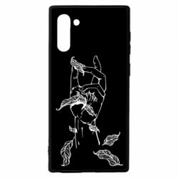 Чехол для Samsung Note 10 Hand with leafs - PrintSalon