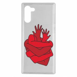 Чехол для Samsung Note 10 Heart out of hands - PrintSalon