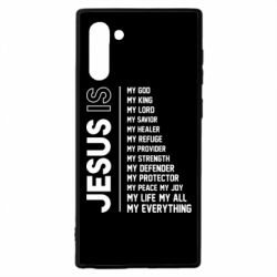 Чехол для Samsung Note 10 Jesus is - PrintSalon
