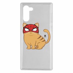 Чехол для Samsung Note 10 Кот паук - PrintSalon