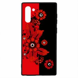Чохол для Samsung Note 10 Червоні квіти - PrintSalon