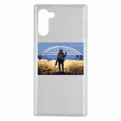 Чехол для Samsung Note 10 Марка с Крымским мостом - PrintSalon