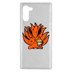 Чехол для Samsung Note 10 Kurama And Naruto - PrintSalon
