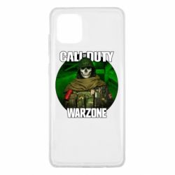 Чехол для Samsung Note 10 Lite Call of duty Warzone ghost green background - PrintSalon