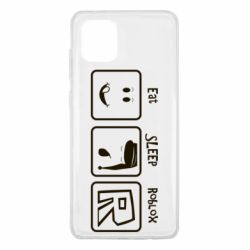 Чохол для Samsung Note 10 Lite Eat Sleep Roblox - PrintSalon