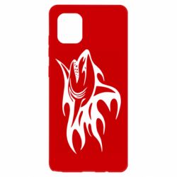 Чехол для Samsung Note 10 Lite Flaming shark - PrintSalon