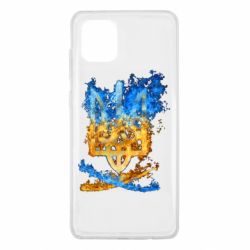 Чехол для Samsung Note 10 Lite Горящий гербу Украины - PrintSalon
