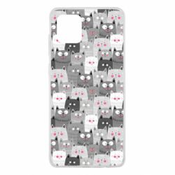 Чохол для Samsung Note 10 Lite Gray cats pattern - PrintSalon