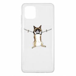 Чехол для Samsung Note 10 Lite Grumpy Cat On The Rope - PrintSalon
