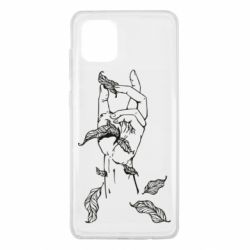 Чехол для Samsung Note 10 Lite Hand with leafs - PrintSalon