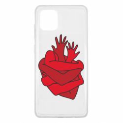 Чехол для Samsung Note 10 Lite Heart out of hands - PrintSalon