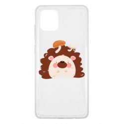 Чехол для Samsung Note 10 Lite Hedgehog with mushrooms - PrintSalon