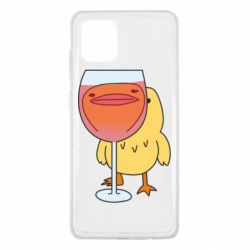 Чехол для Samsung Note 10 Lite Качка і келих вина - PrintSalon