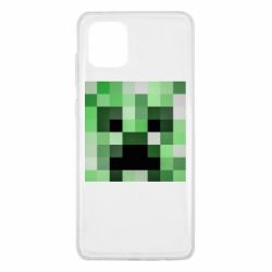 Чехол для Samsung Note 10 Lite Minecraft minimalist Creeper - PrintSalon