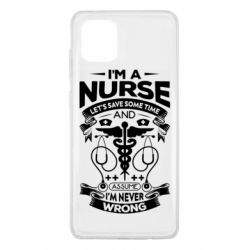 Чехол для Samsung Note 10 Lite Nurse I'm Never Wrong - PrintSalon