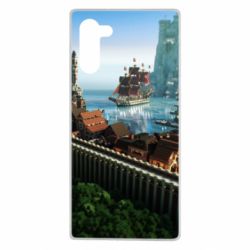 Чехол для Samsung Note 10 Minecraft beautiful town - PrintSalon