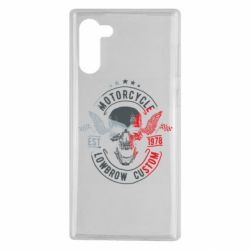 Чехол для Samsung Note 10 Moto skull - PrintSalon
