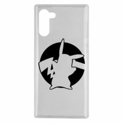 Чехол для Samsung Note 10 Pikachu silhouette - PrintSalon