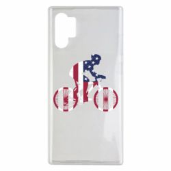 Чехол для Samsung Note 10 Plus American cyclist - PrintSalon