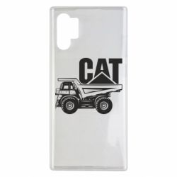 Чехол для Samsung Note 10 Plus CAT logo and truck - PrintSalon