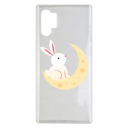 Чехол для Samsung Note 10 Plus Cute rabbit on the moon - PrintSalon