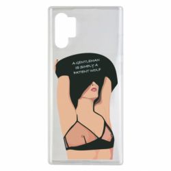 Чехол для Samsung Note 10 Plus Gentleman Is Simply A Patient Wolf - PrintSalon