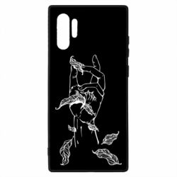 Чехол для Samsung Note 10 Plus Hand with leafs - PrintSalon