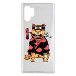 Чехол для Samsung Note 10 Plus Japanese Akatsuki cat - PrintSalon