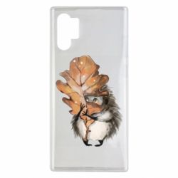 Чехол для Samsung Note 10 Plus Осенний ежик