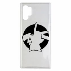 Чехол для Samsung Note 10 Plus Pikachu silhouette - PrintSalon