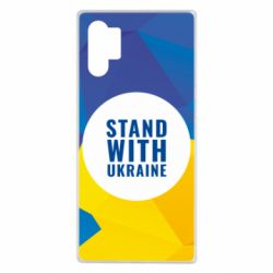 Чохол для Samsung Note 10 Plus Stand with UKRAINE geometric - PrintSalon