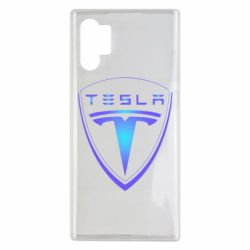 Чехол для Samsung Note 10 Plus Tesla logo gradient - PrintSalon